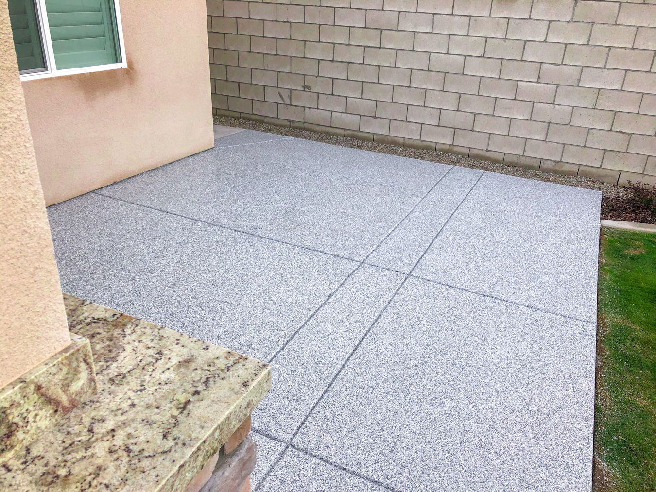 Concrete Flooring on a Patio