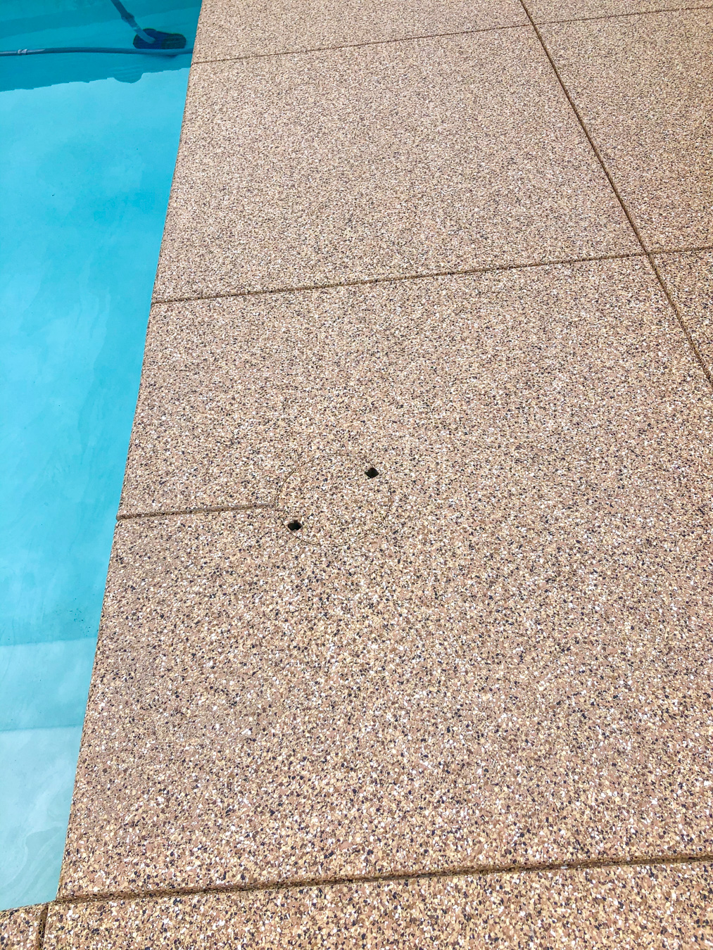 Concrete Coating on a Pool Deck